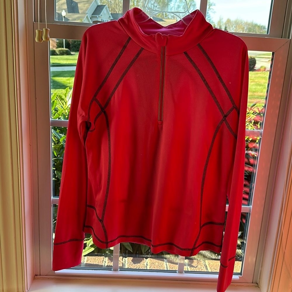 3/4 zip pullover, athletic 3/4 zip pullover; EUC